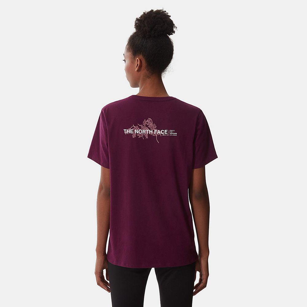 The North Face T-Shirts Womens Australia - The North Face Foundation Graphic Purple Running & Traini